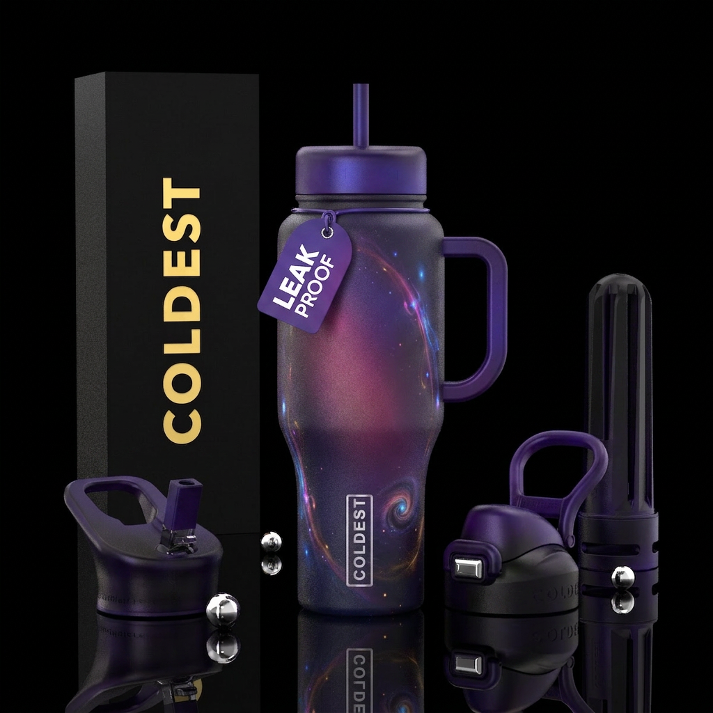 Magical beauty with glow water bottle design