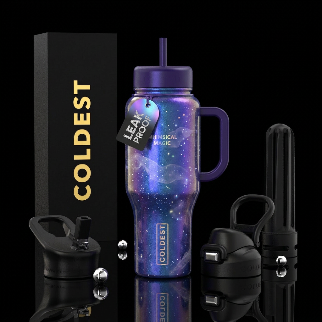 Whimsical magical erristible glowie gallon water bottle design