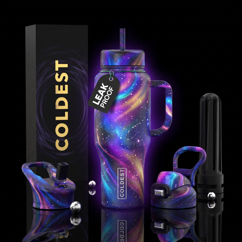 Whimsical magical erristible glowie gallon water bottle design