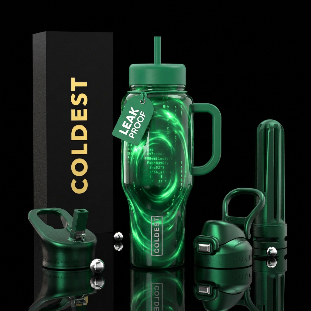 Coldest Devotion glowing limitless reader glowie i... water bottle design