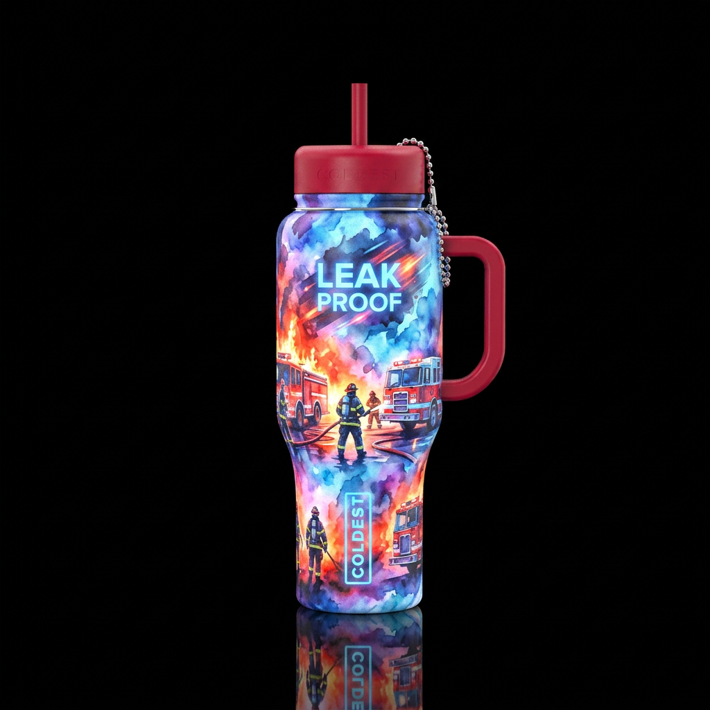 I want to make a glowie Emergency 🚨 fire 🔥 fight... water bottle design