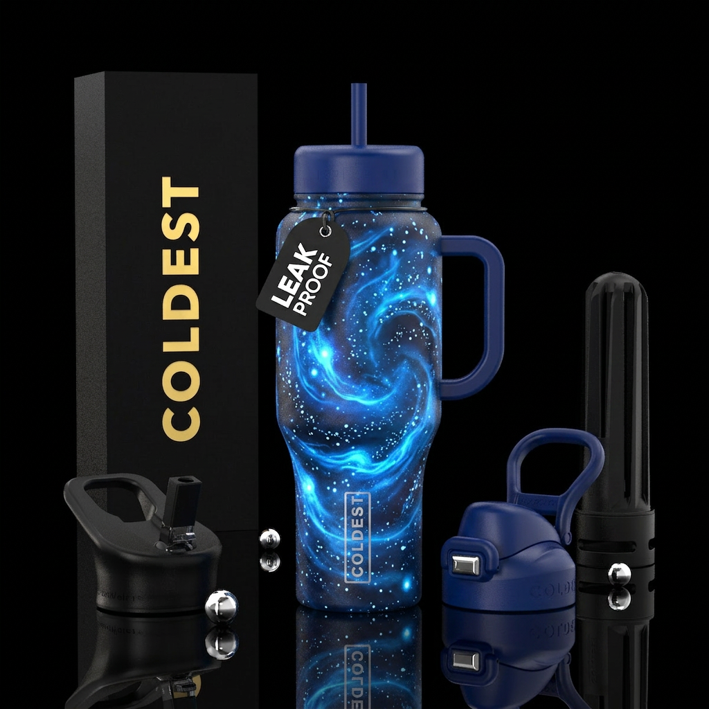 Whimsical magical glowie great oceans bottle with ... water bottle design
