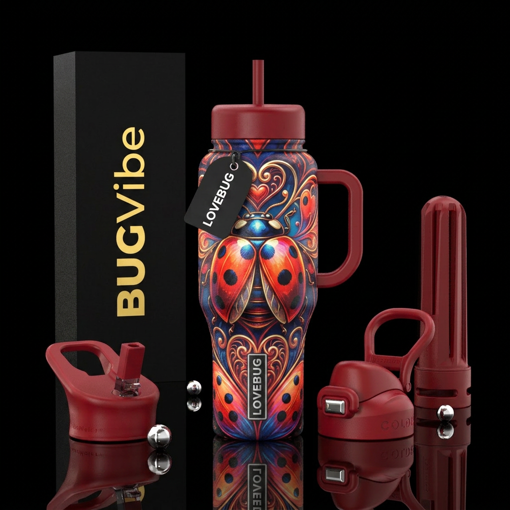 Lovebug water bottle design