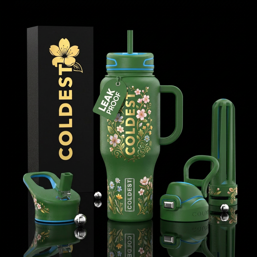 Spring equinox water bottle design