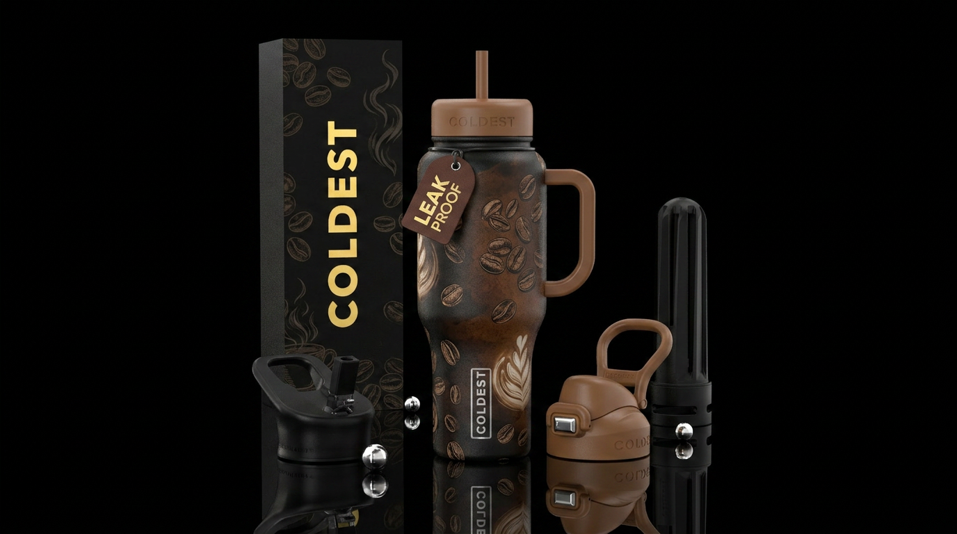 I love coffee water bottle design