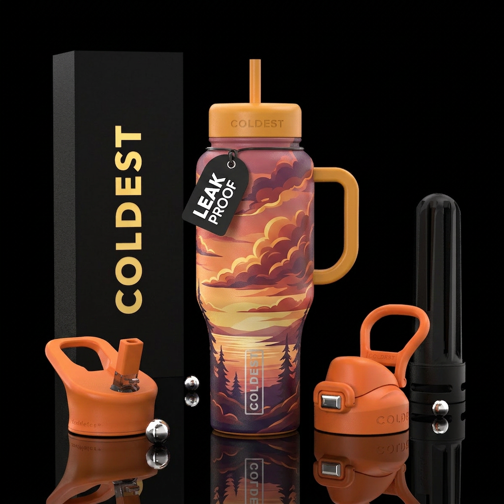 Southern Sunset water bottle design