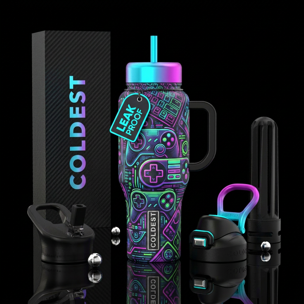 gaming, gaming water bottle design