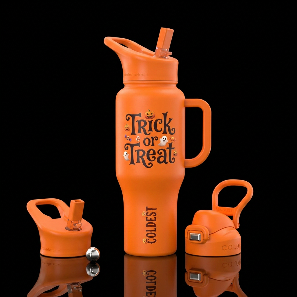 Trick or Treat water bottle design