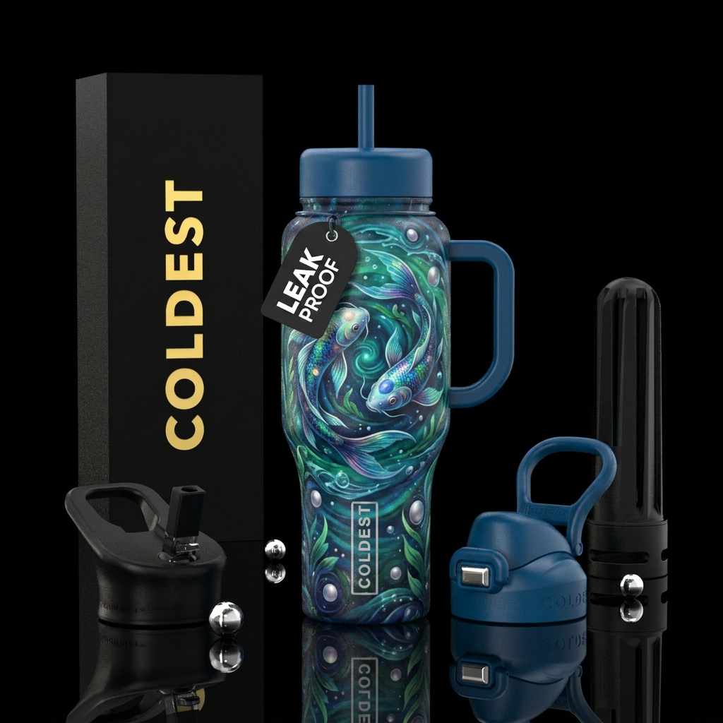 Pisces water bottle design