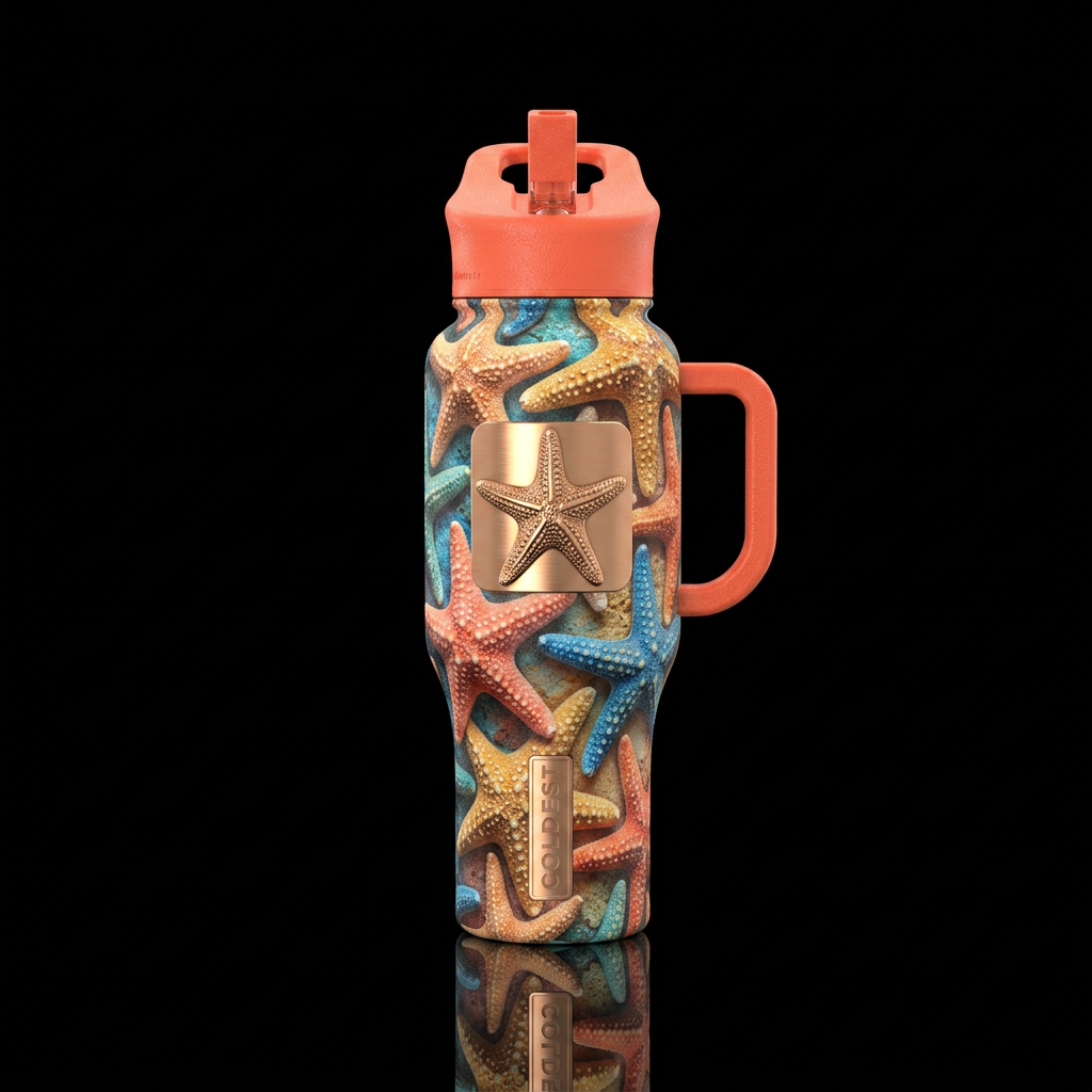 starfish water bottle design