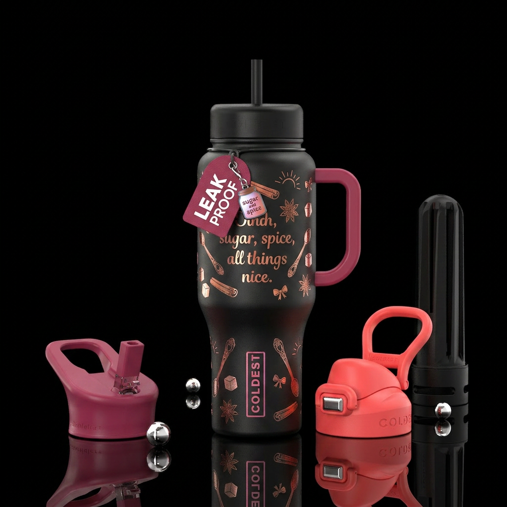 what are Little Girls made of water bottle design