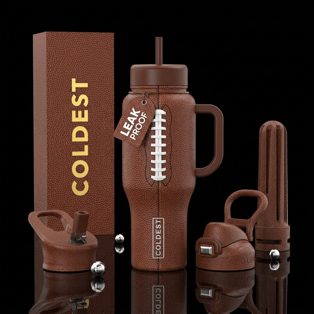 Football water bottle design