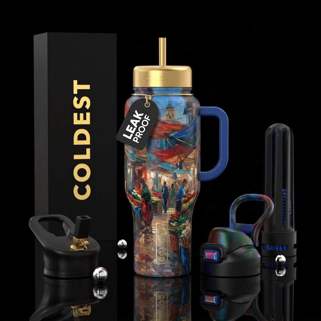 The new novel Painting water bottle design