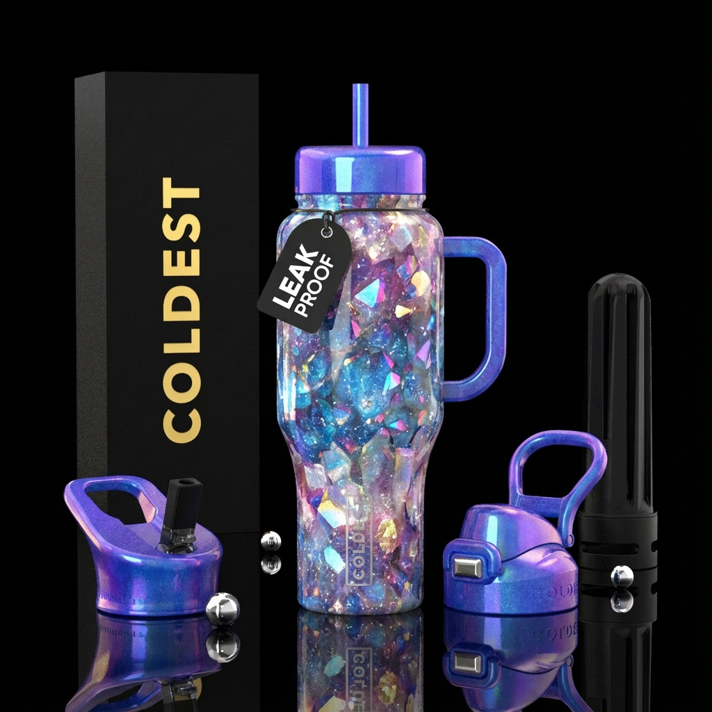 crystal quartz water bottle design