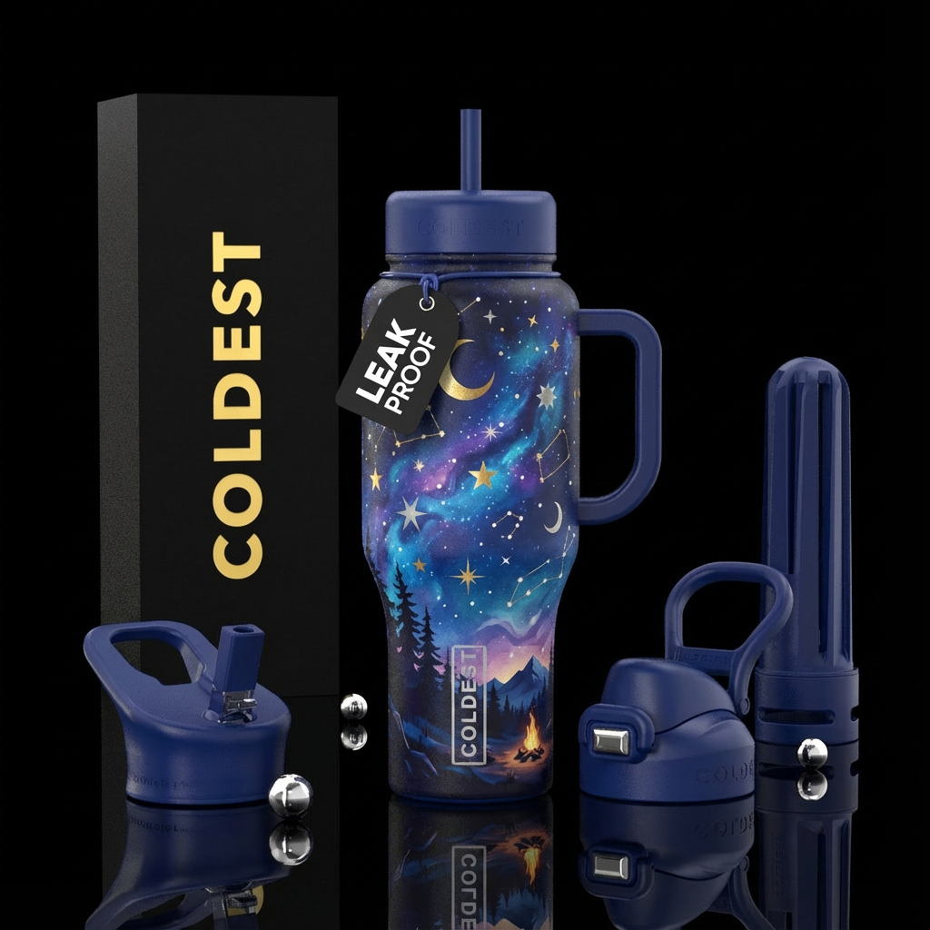 nights under the stars water bottle design