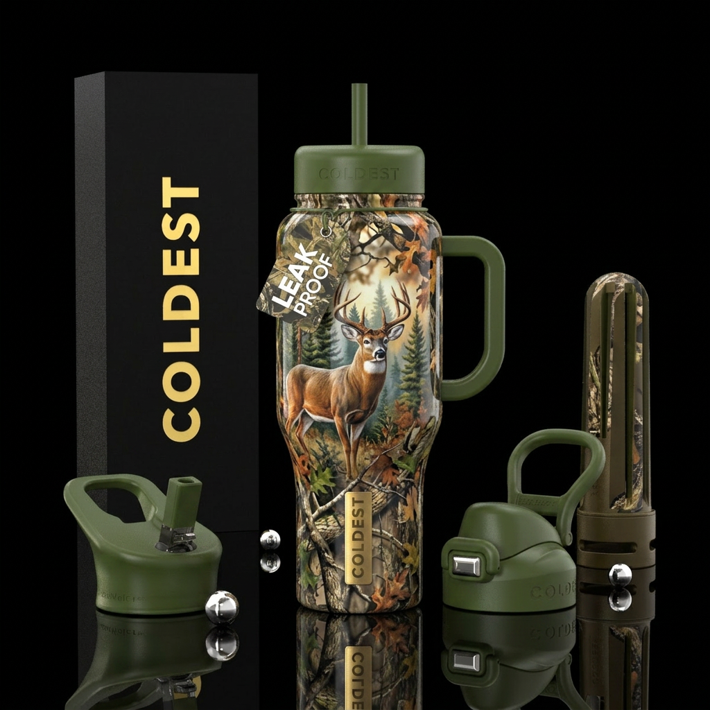 Hunting season water bottle design