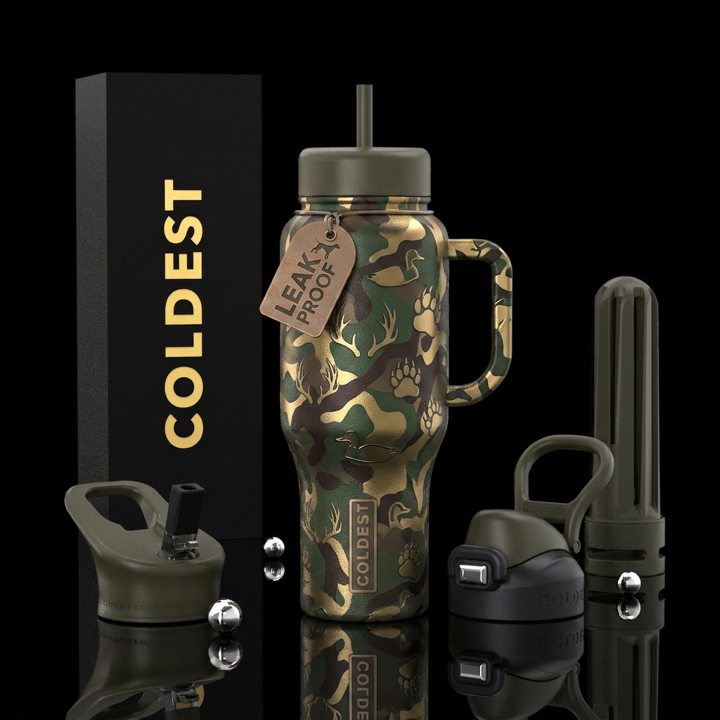 Hunting season water bottle design