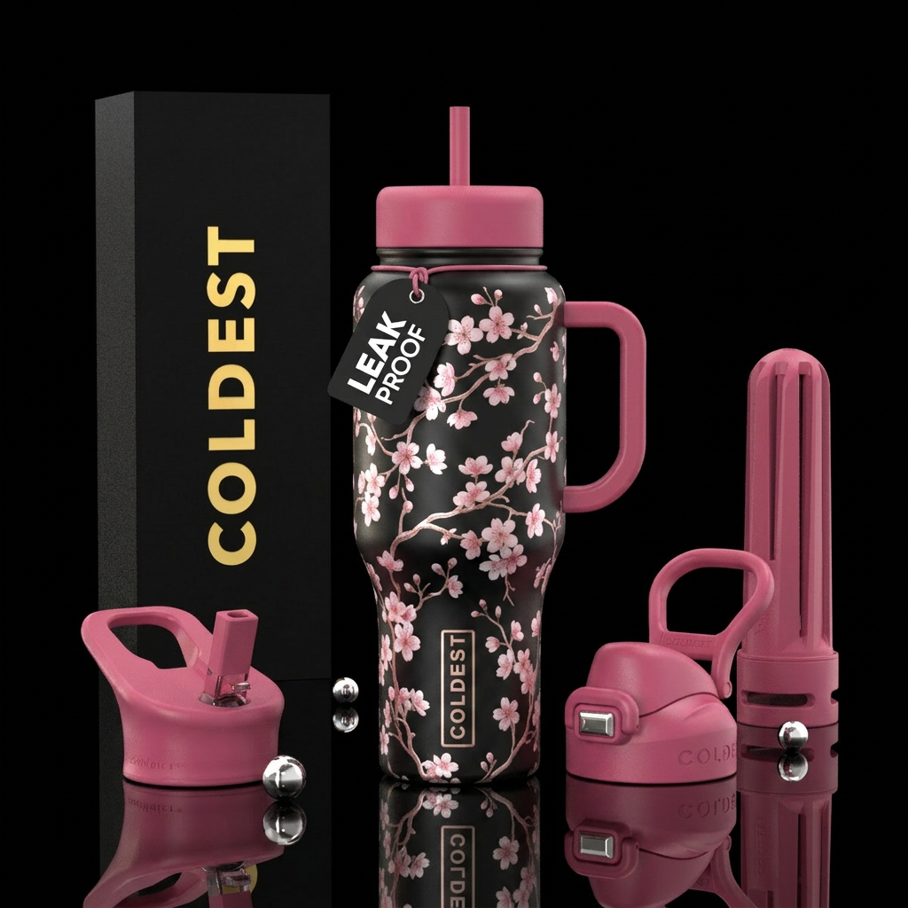 sakura water bottle design