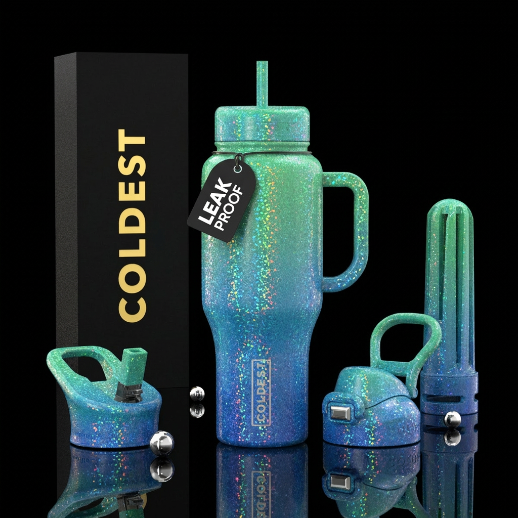 Cosmic summer water bottle design