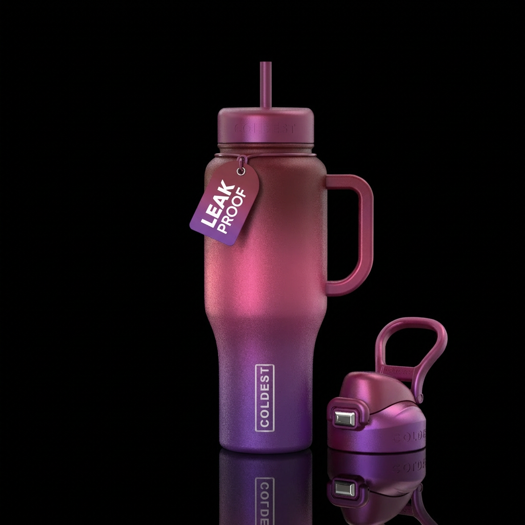 Wild berry rush water bottle design