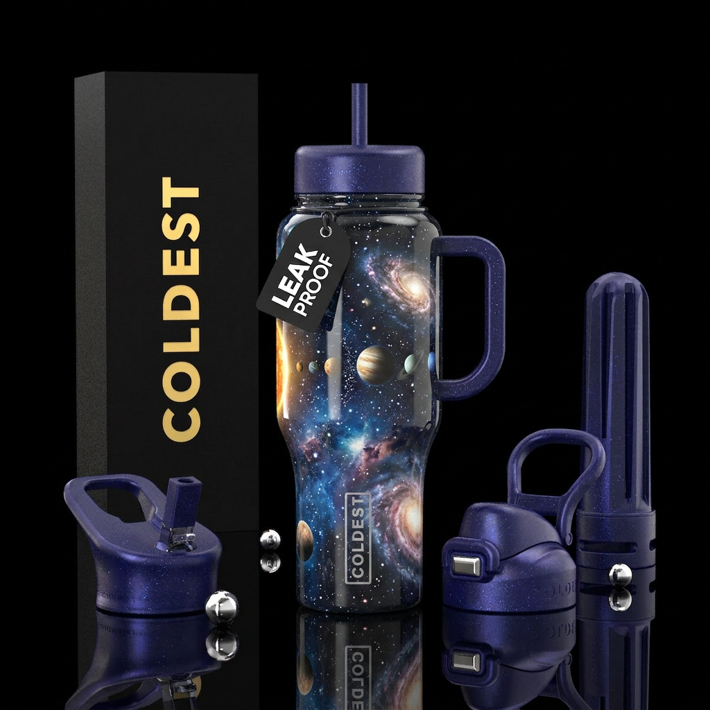Interstellar space water bottle design