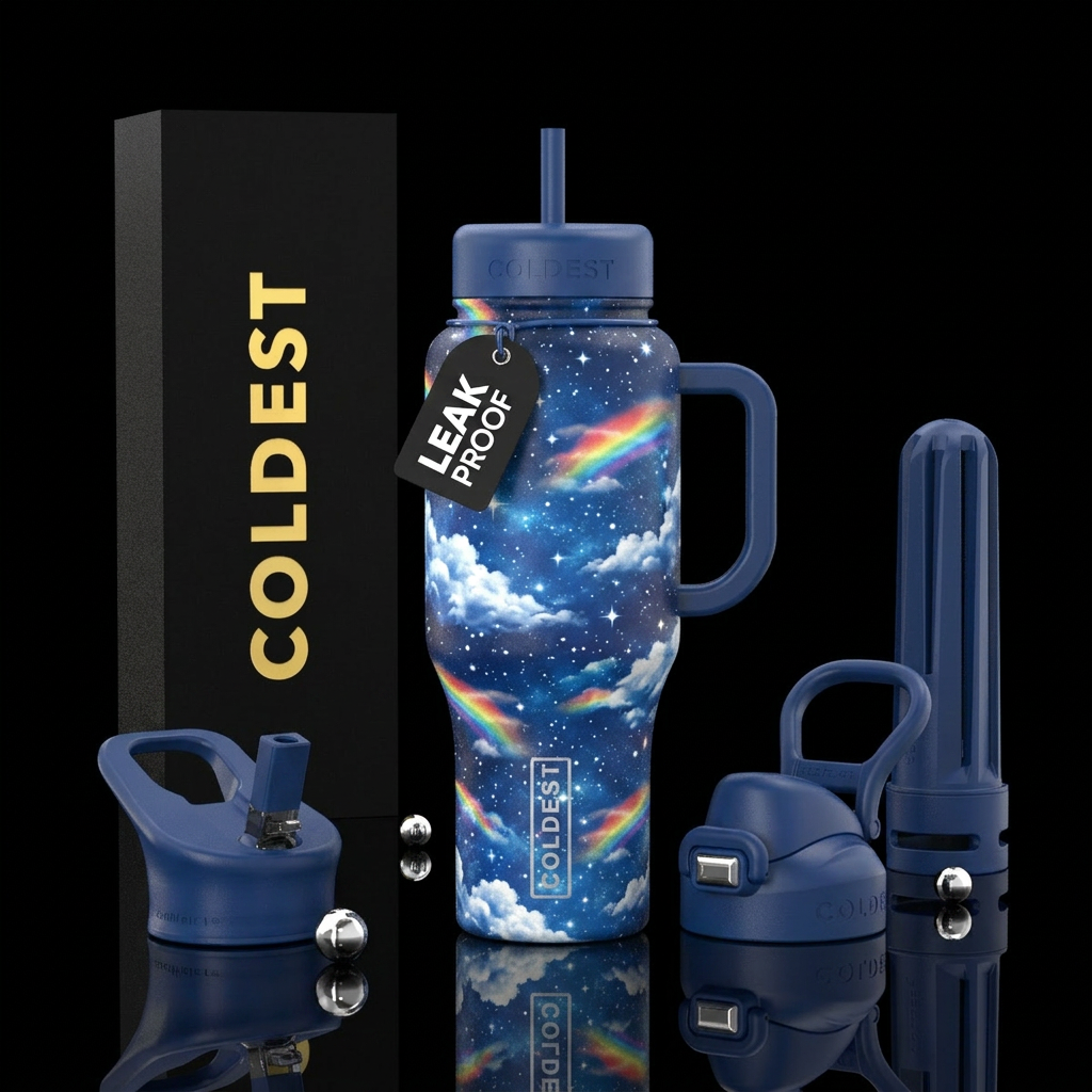 Celestial dream water bottle design