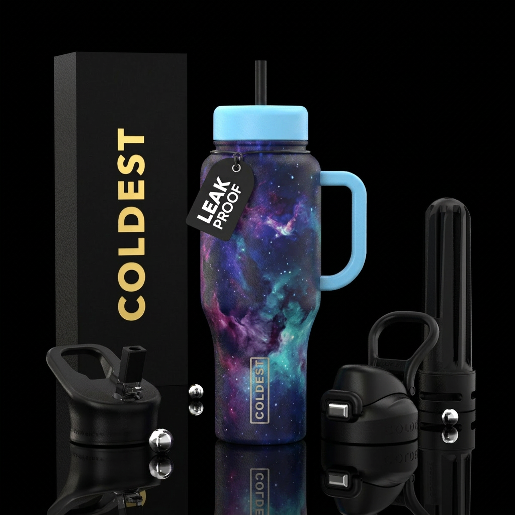Nebula night water bottle design