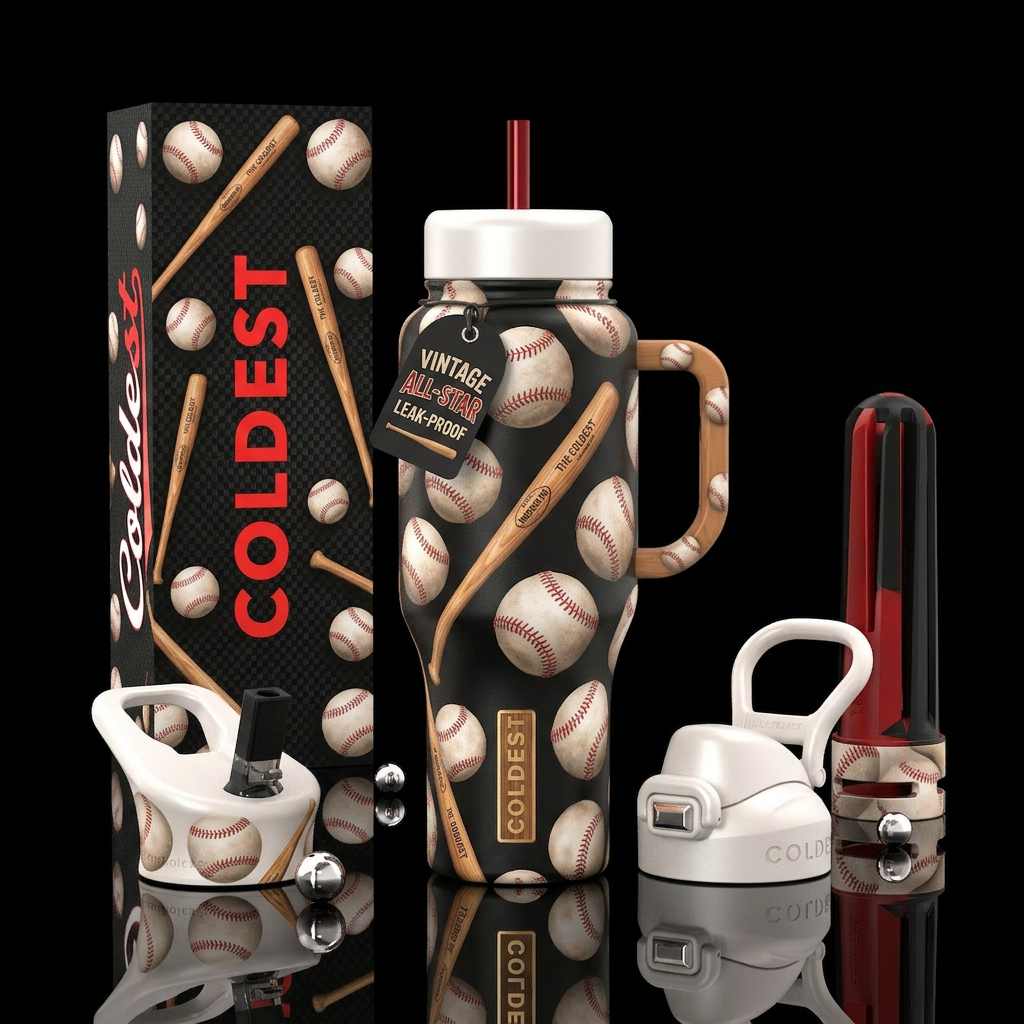 Batter up water bottle design
