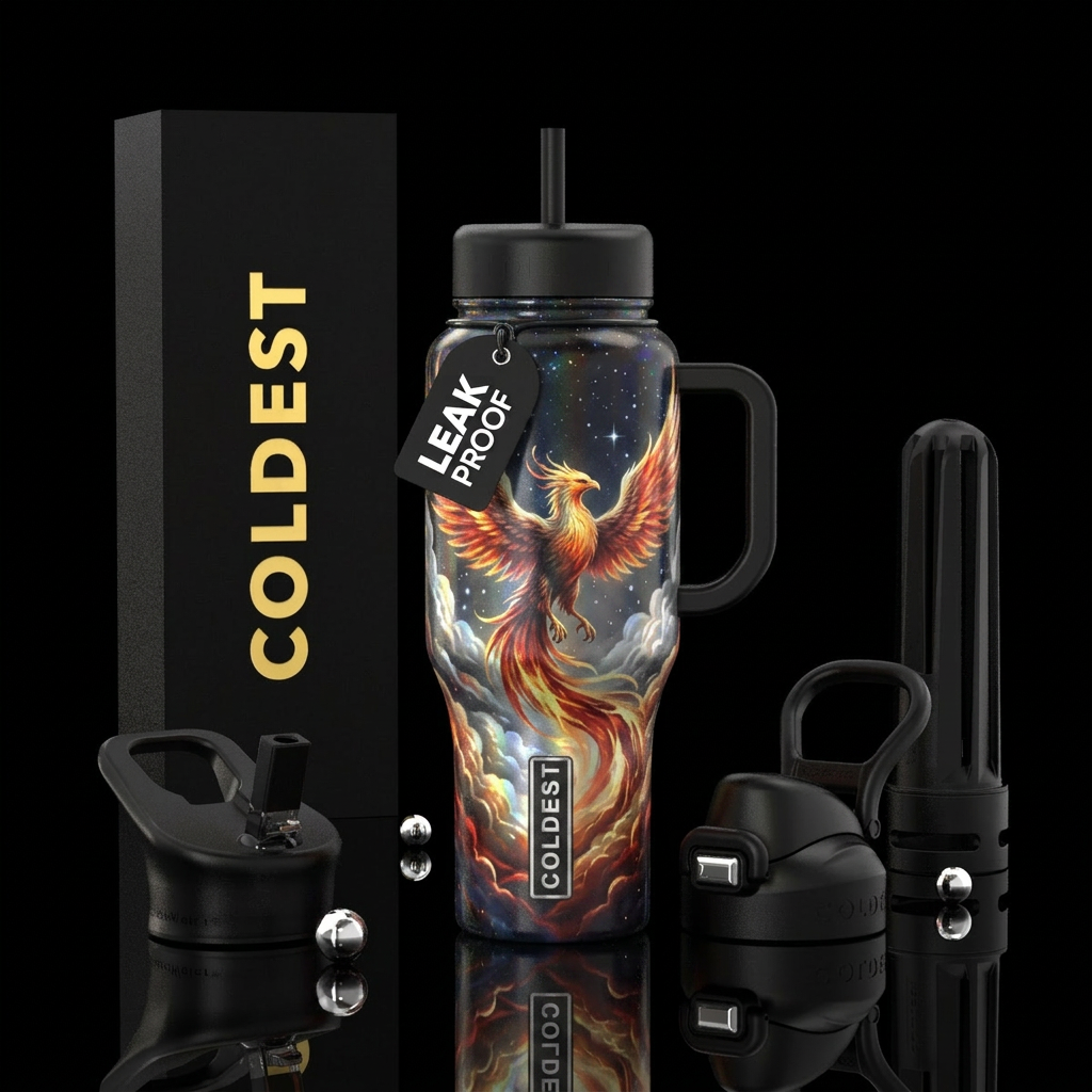 Moonlit phenox water bottle design