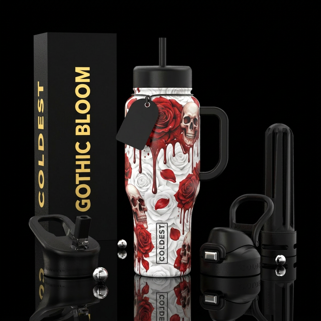 Bloody valentine water bottle design
