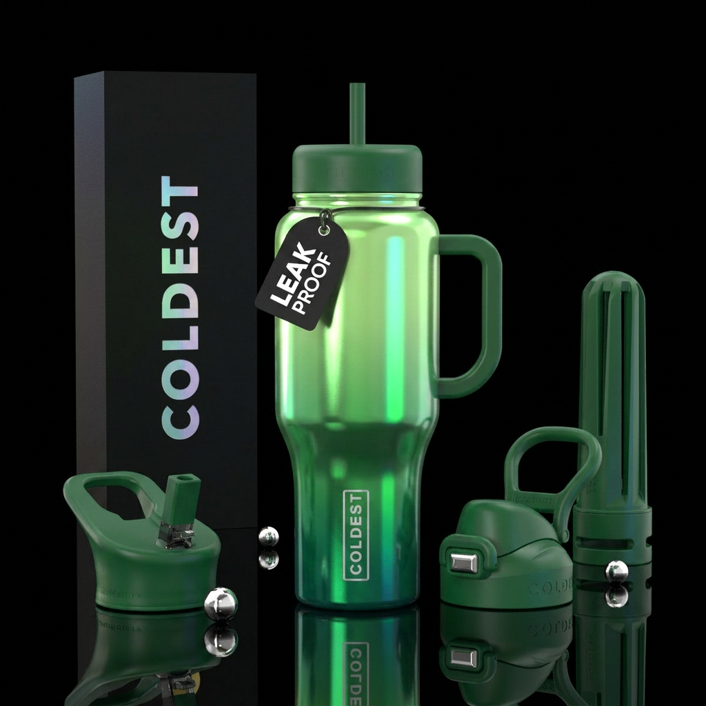 Green nova water bottle design