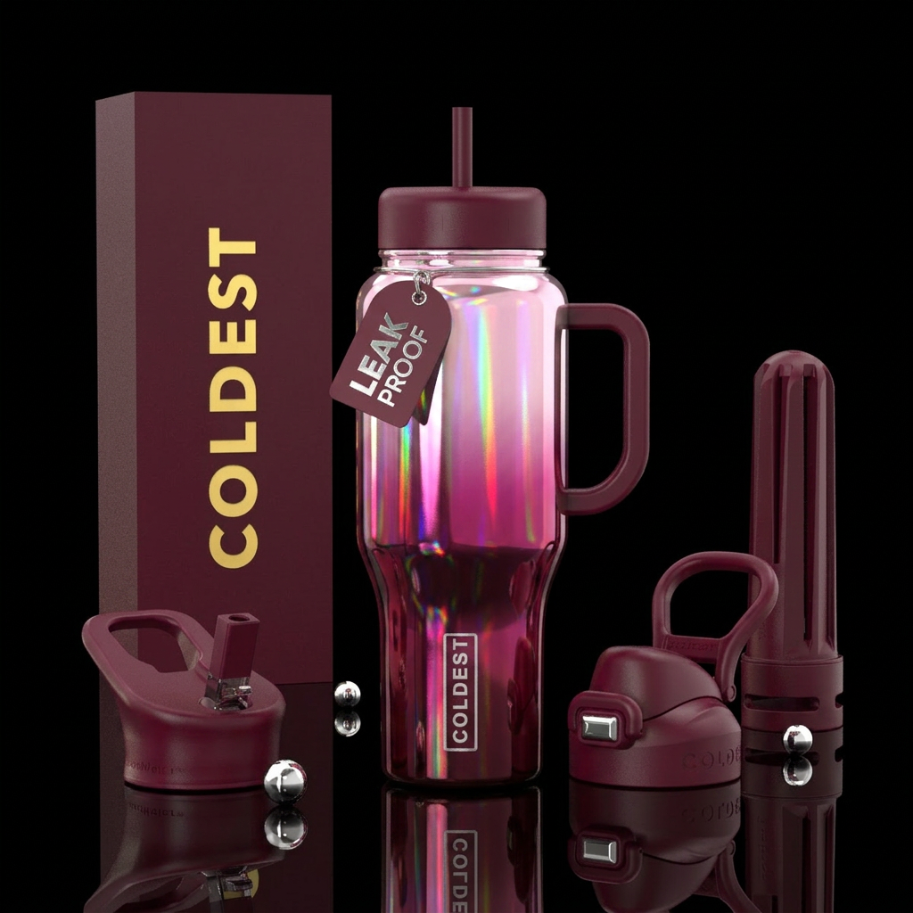 Magenta nova water bottle design