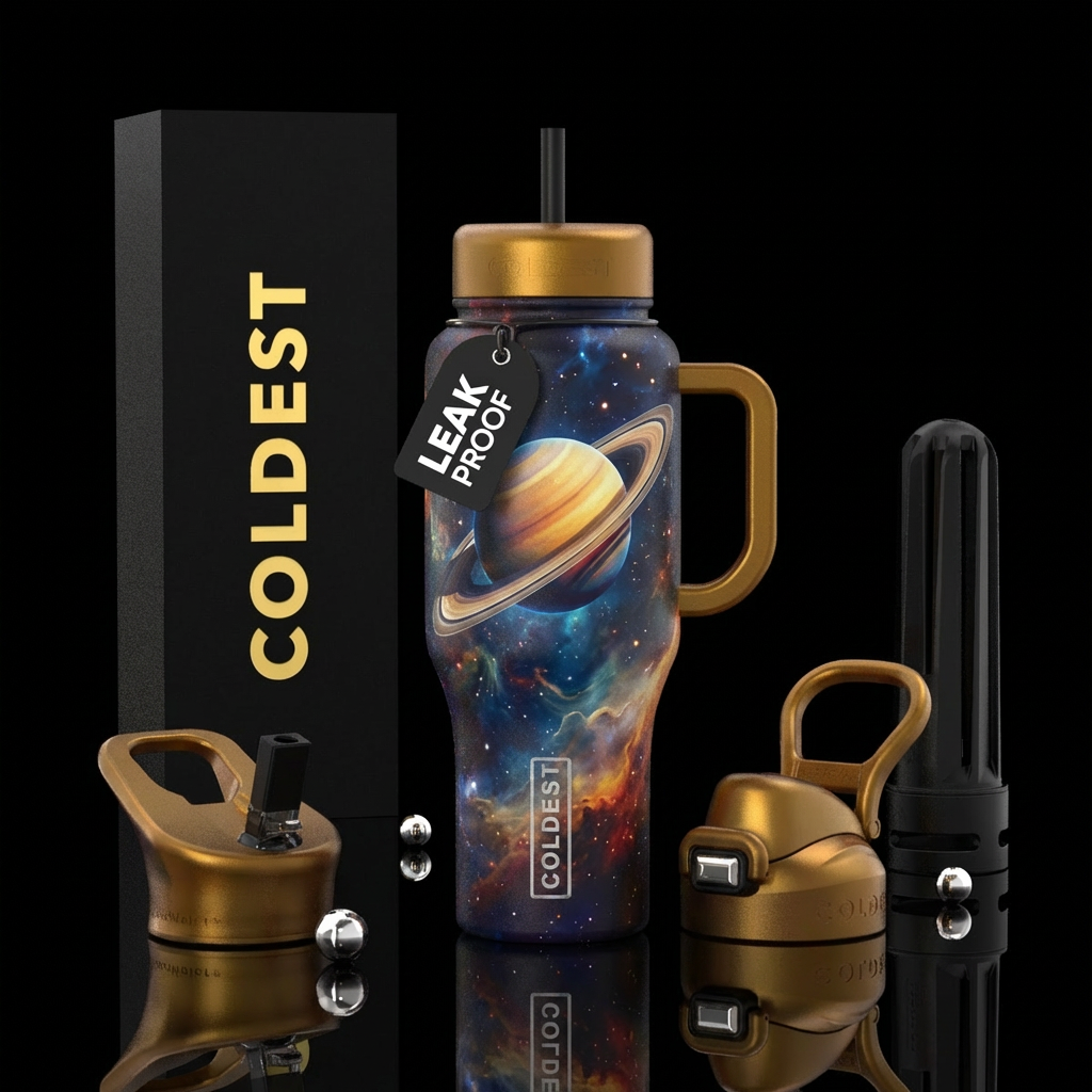 Saturn water bottle design