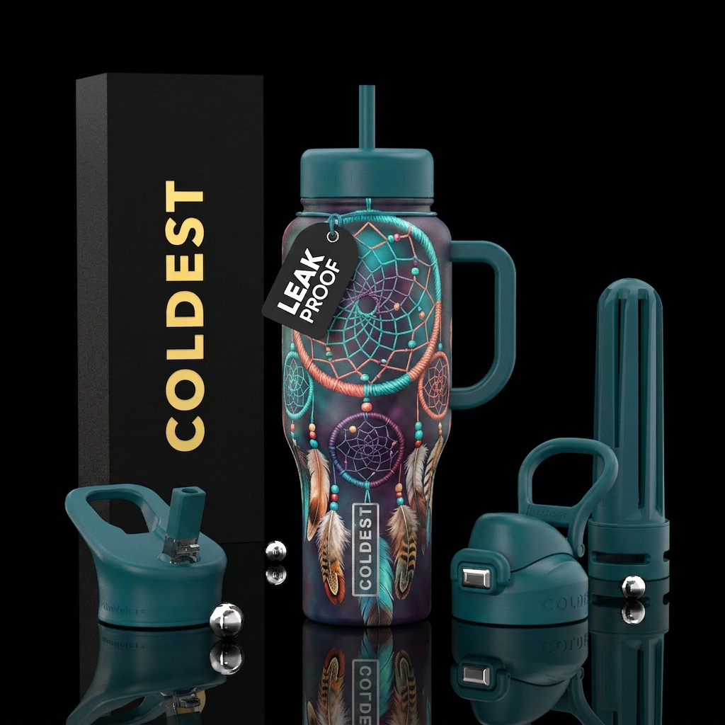 Dream catcher water bottle design