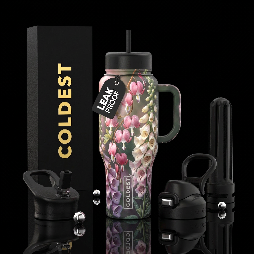Garden in Motion water bottle design