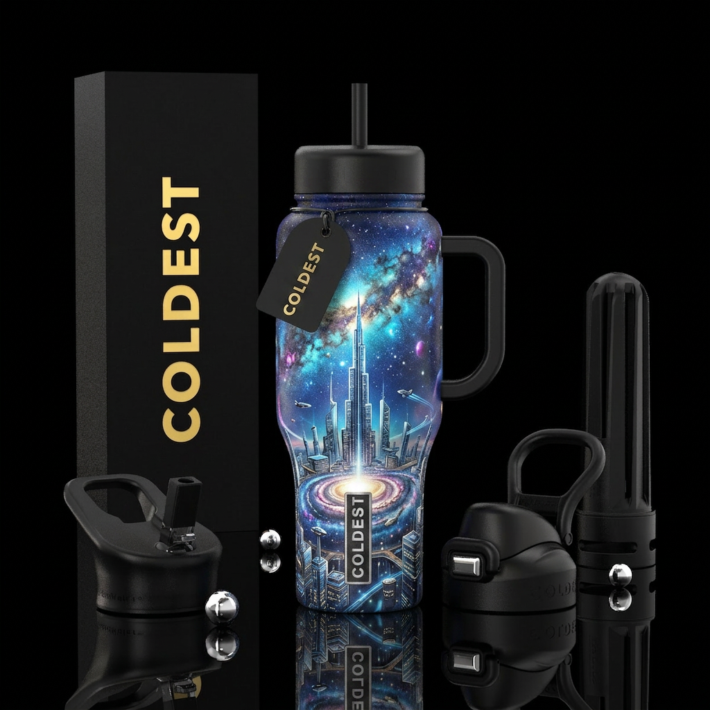 Design an award-winning luxury Coldest bottle feat... water bottle design
