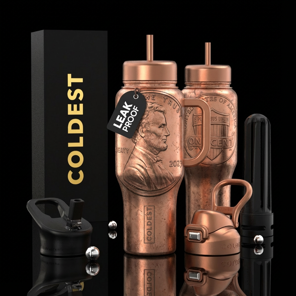 The Last Penny water bottle design