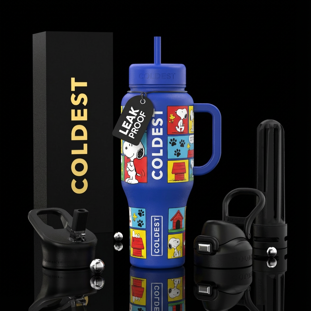 Snoppy water bottle design