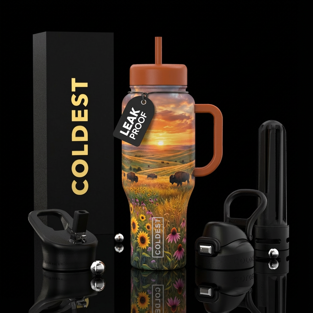 On the prairie water bottle design