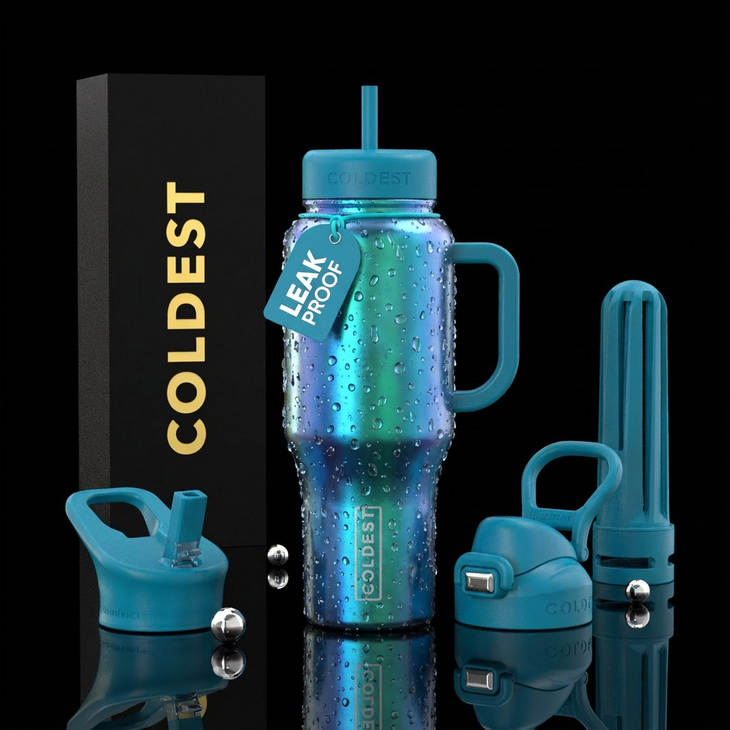 Raindrops water bottle design