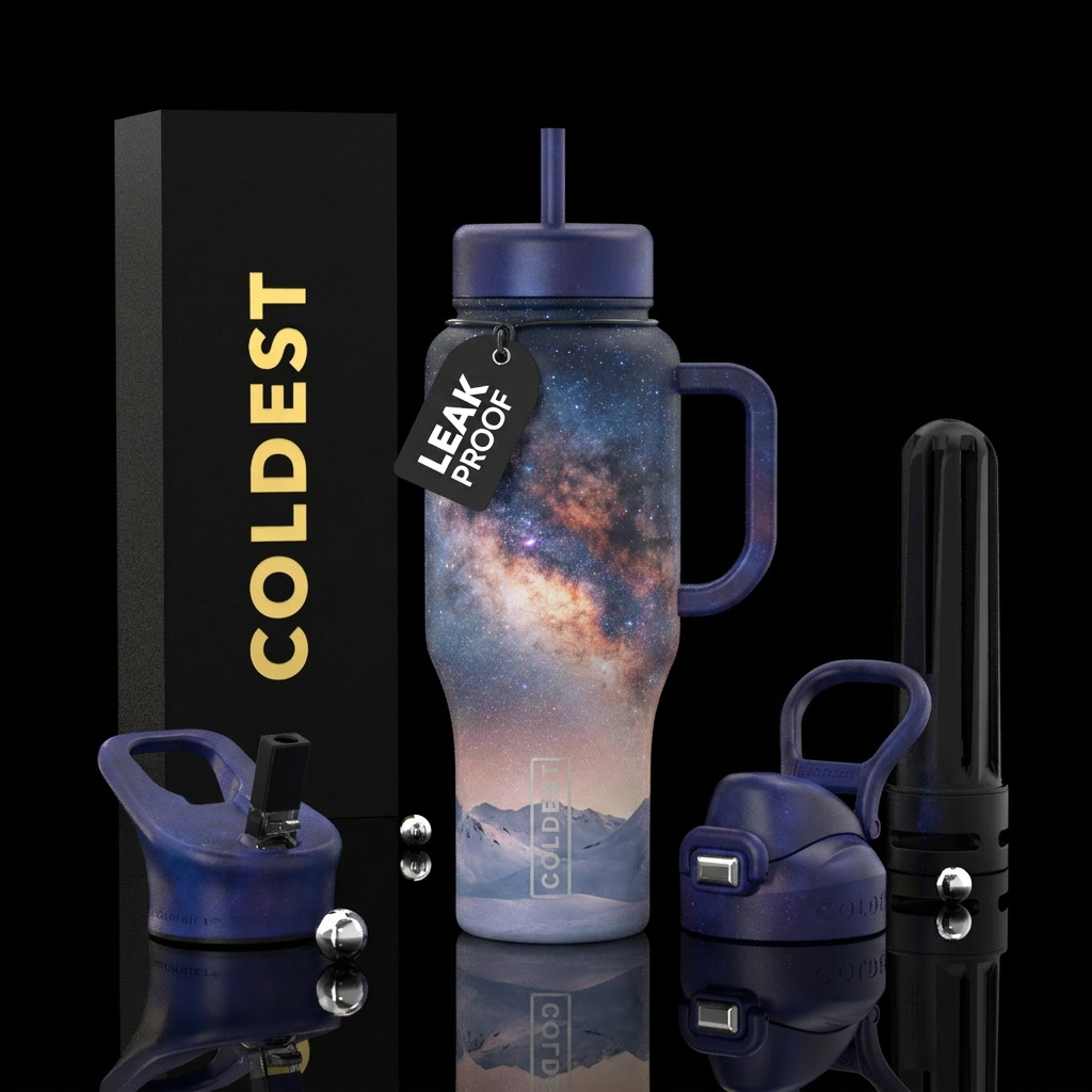 Mountain bliss water bottle design