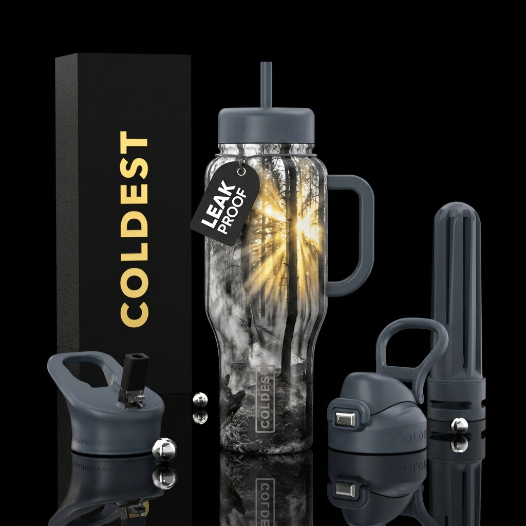 Smokey night water bottle design