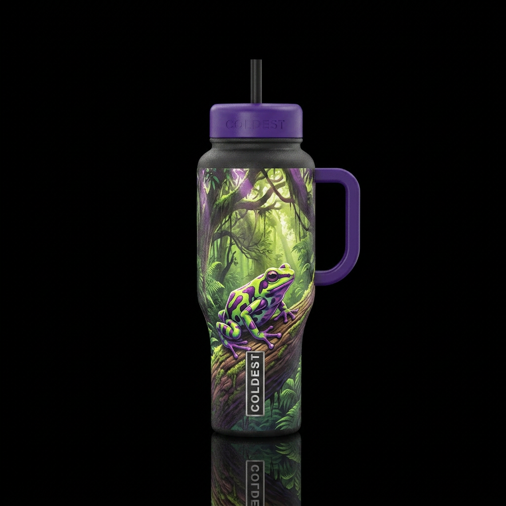 Sun bathing water bottle design