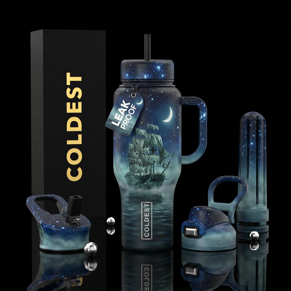 Flying dutchman water bottle design