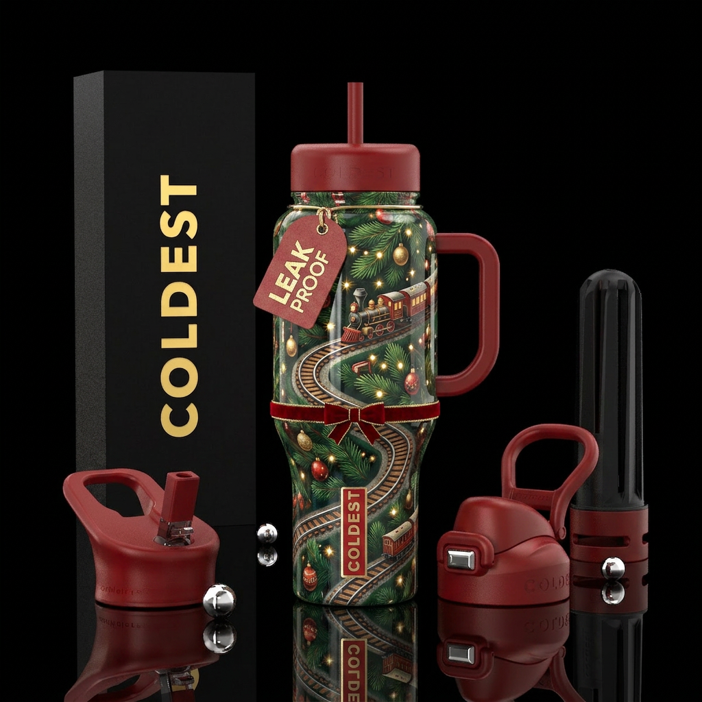 Tracks water bottle design
