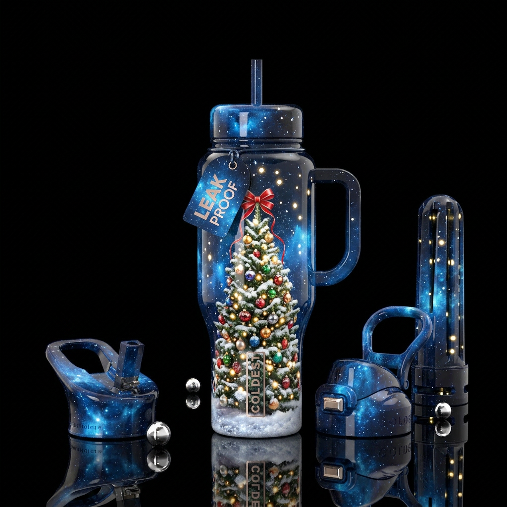 Noel water bottle design