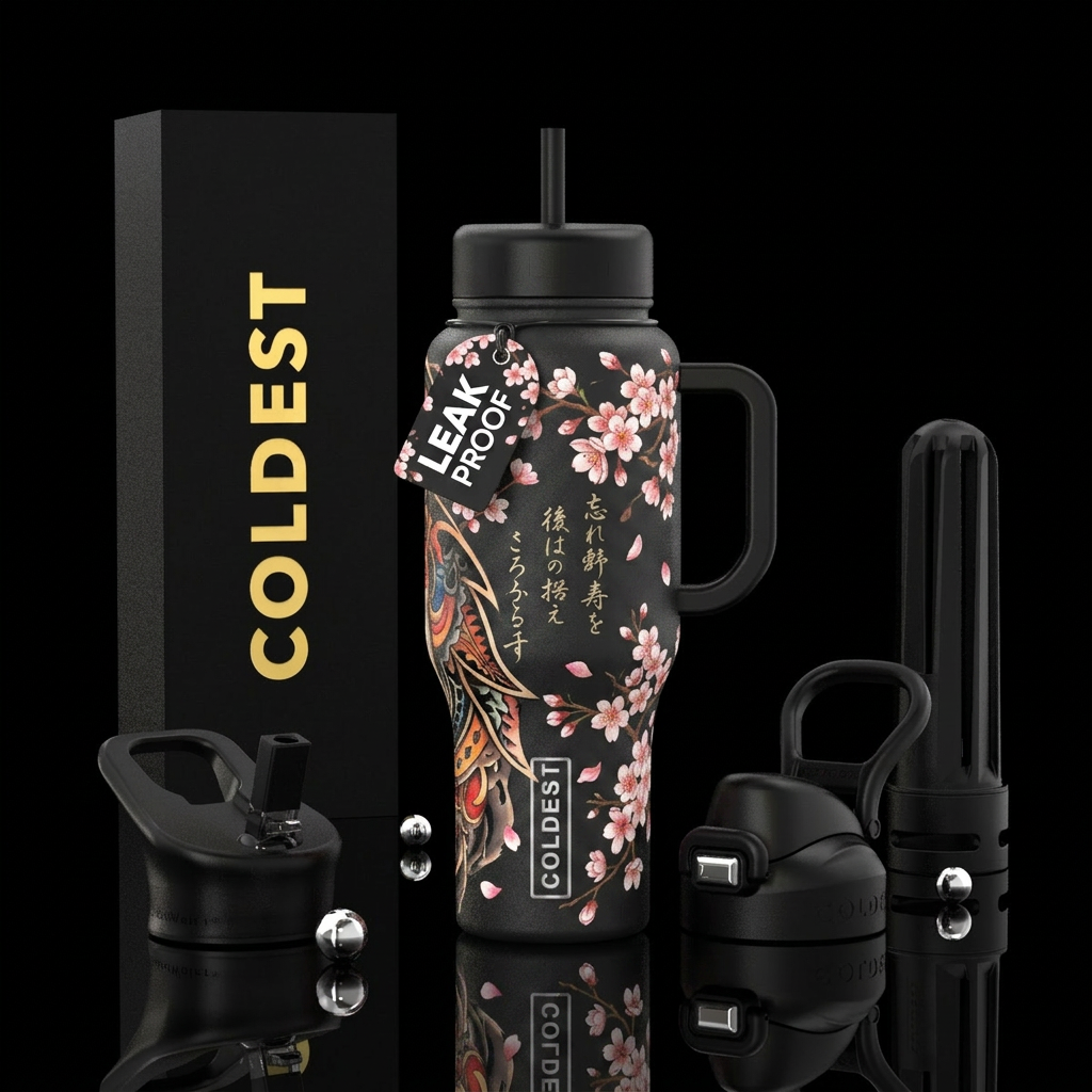 Blossom water bottle design