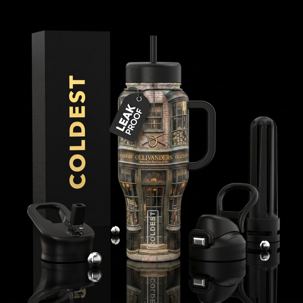 Ollivanders water bottle design