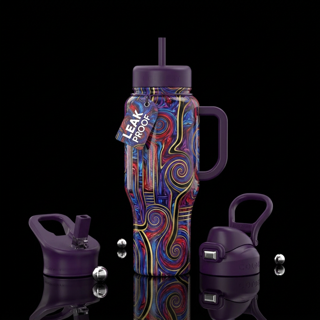 Spirals water bottle design