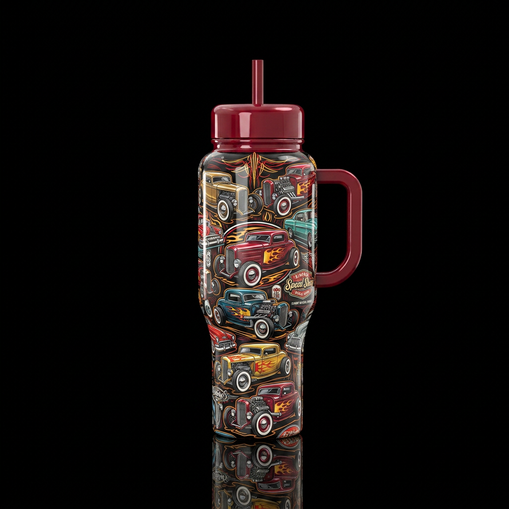 Hotrod water bottle design